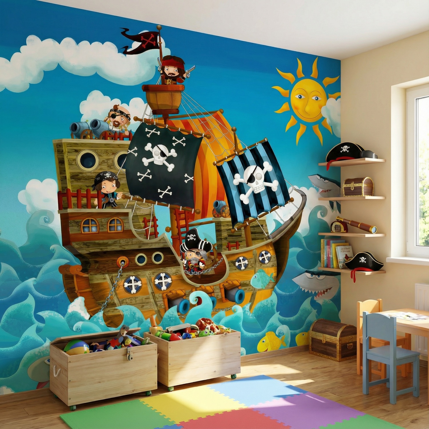 Wall Murals: Pirates Kids