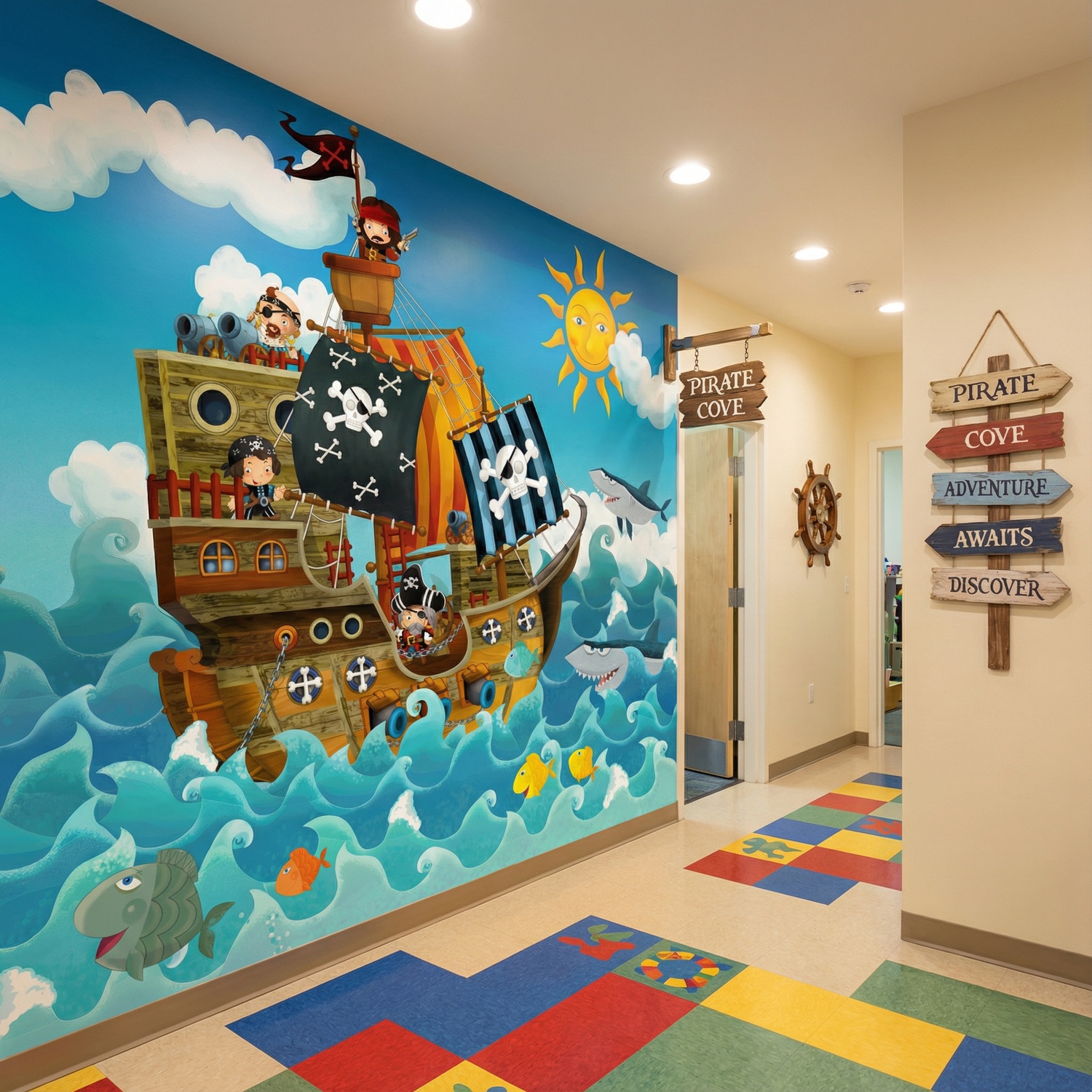 Wall Murals: Pirates Kids