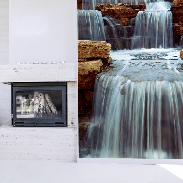 Wall Murals: Waterfall and stones 0
