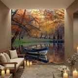 Wall Murals: Autumnal pond 19