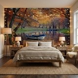 Wall Murals: Autumnal pond 7