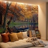 Wall Murals: Autumnal pond 9