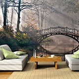 Wall Murals: Bridge in the forest 3