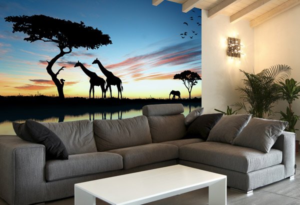 Wall Murals: African sunset