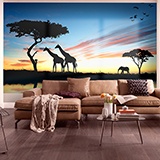 Wall Murals: African sunset 3