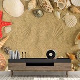 Wall Murals: Shells, shells and starfish 2