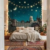 Wall Murals: Cat on the roof 9