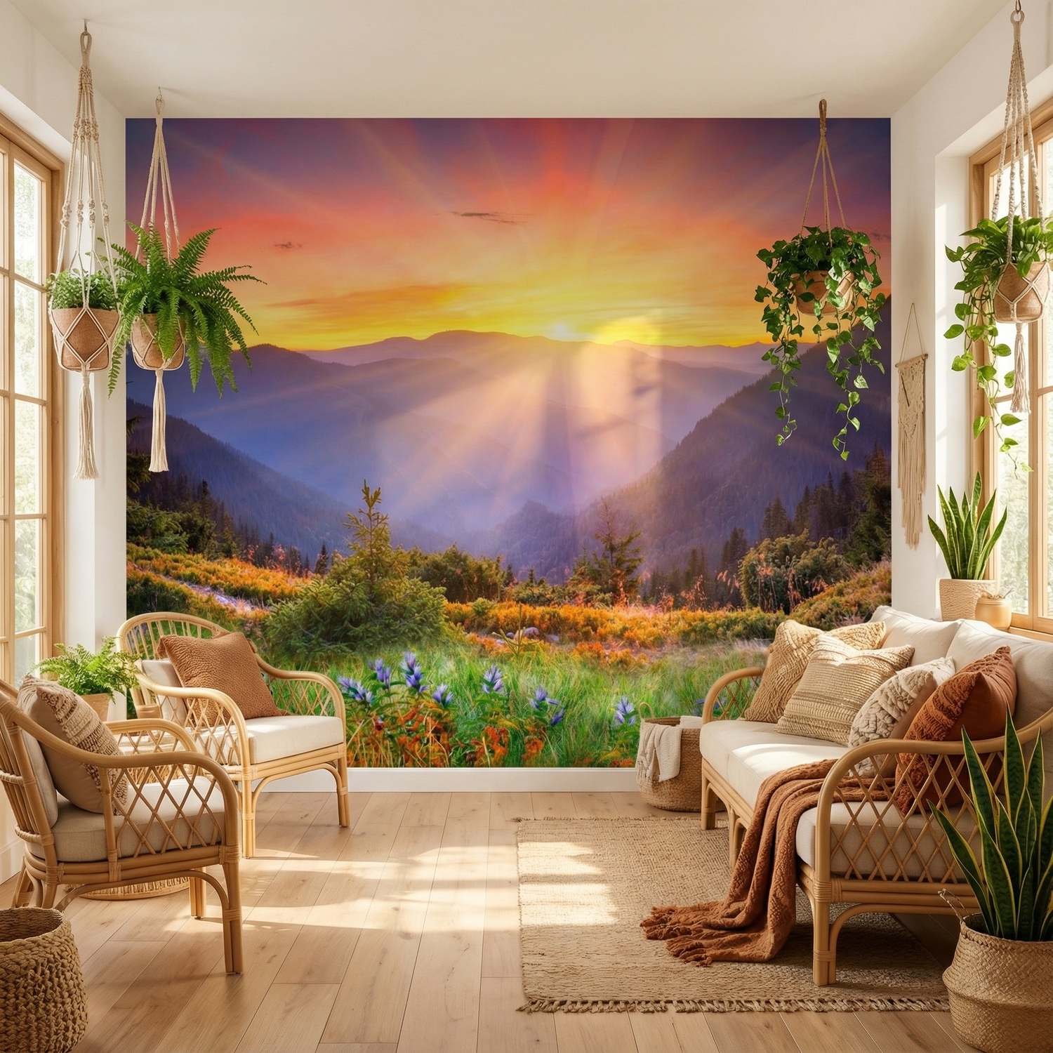 Wall Murals: Sunset Country