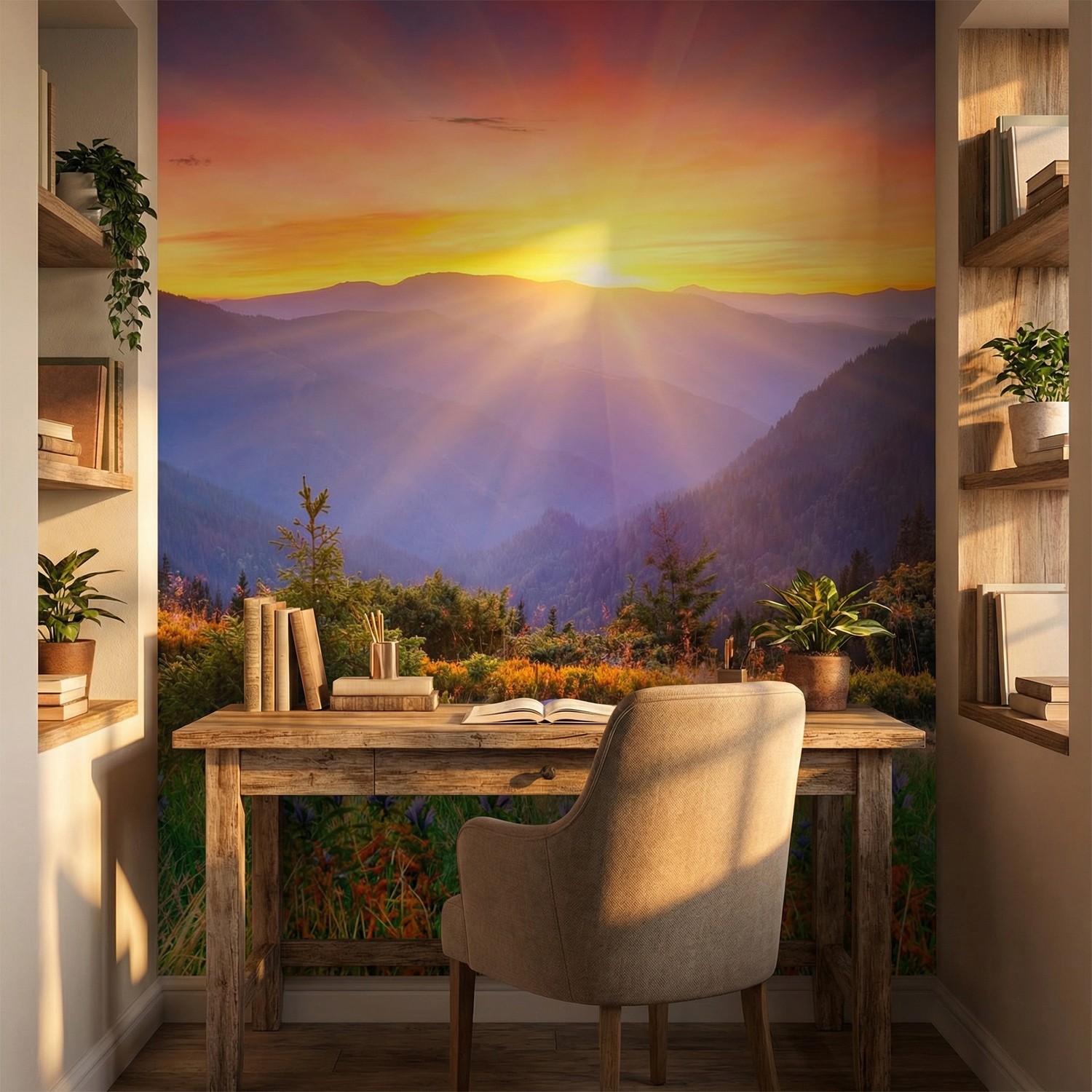 Wall Murals: Sunset Country