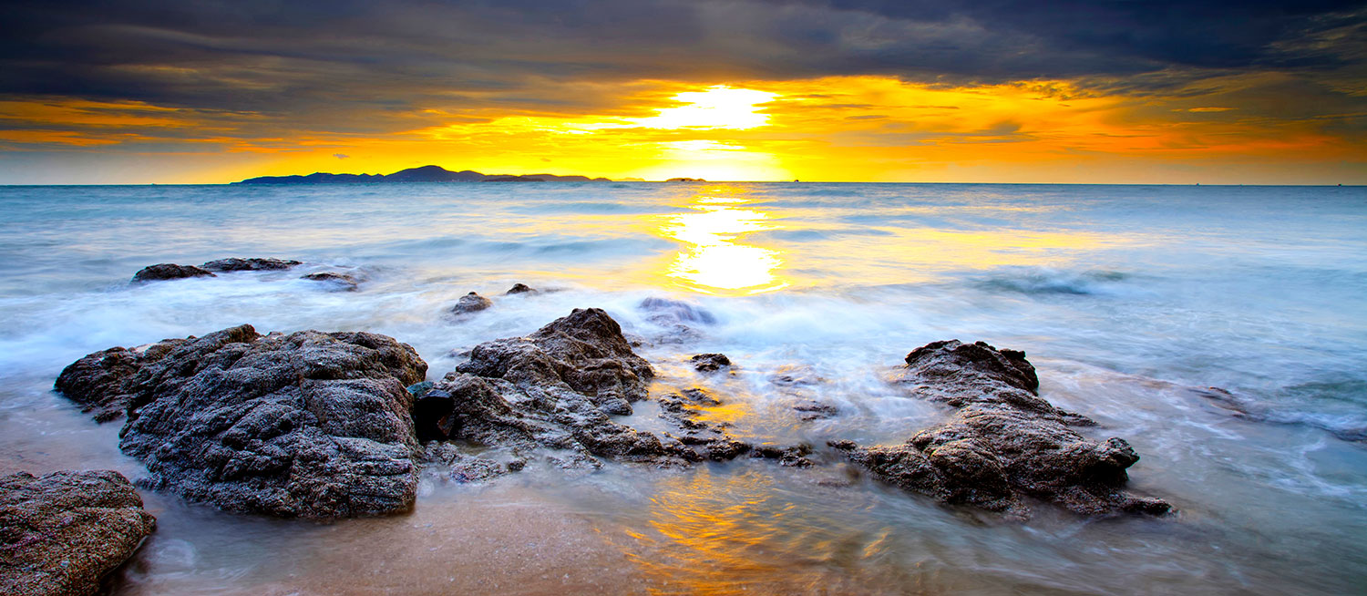 Wall Murals: Rocks at Sunset