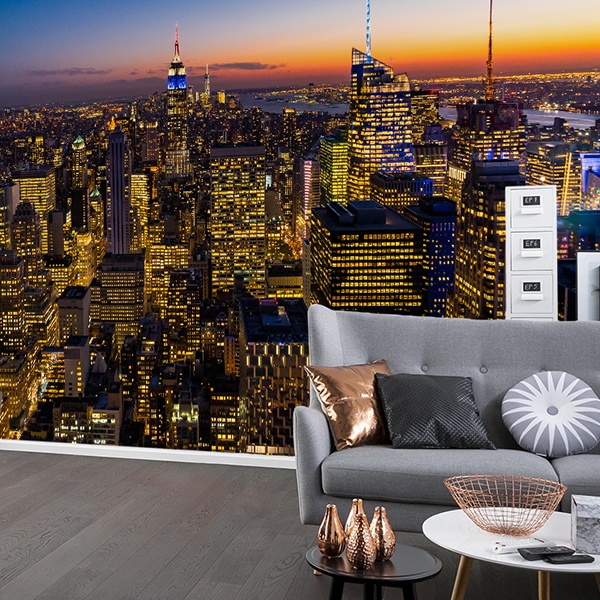 Wall Murals: Sunset in New York 0