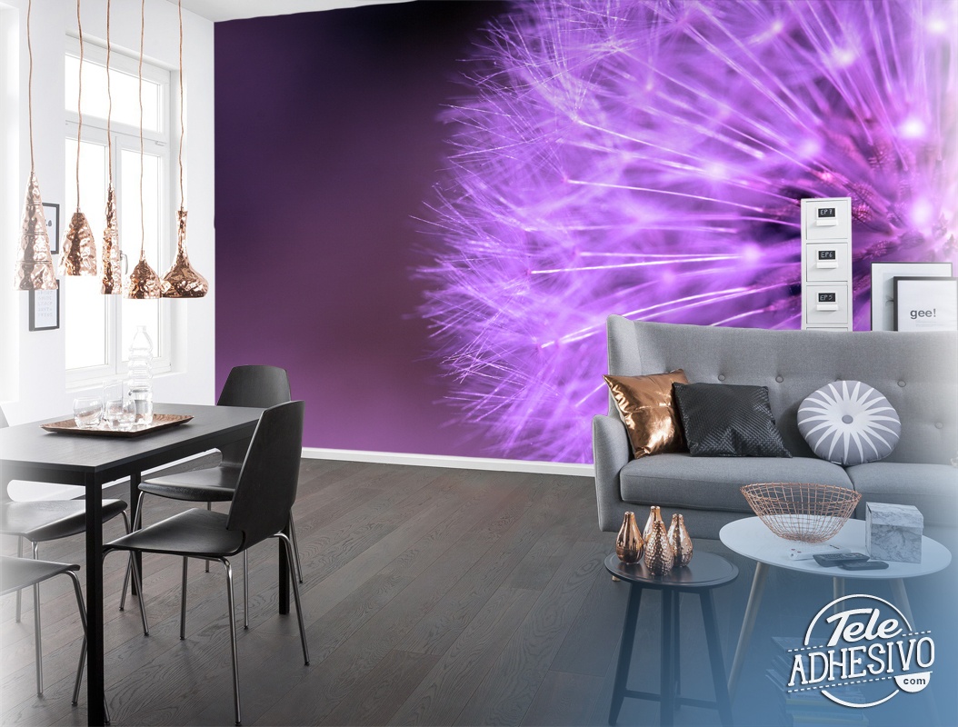 Wall Murals: Dandelion violet