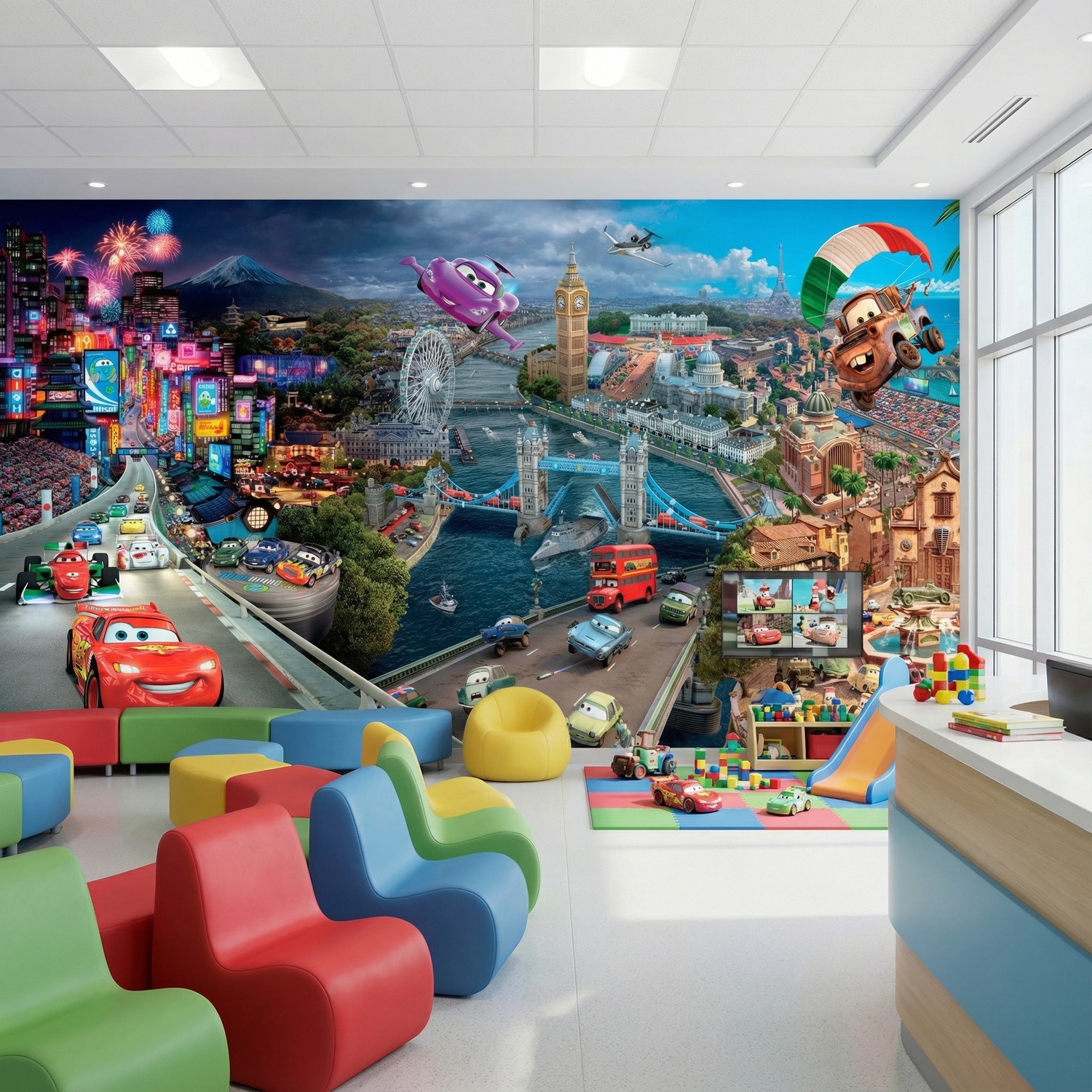 Wall Murals: Cars Movie