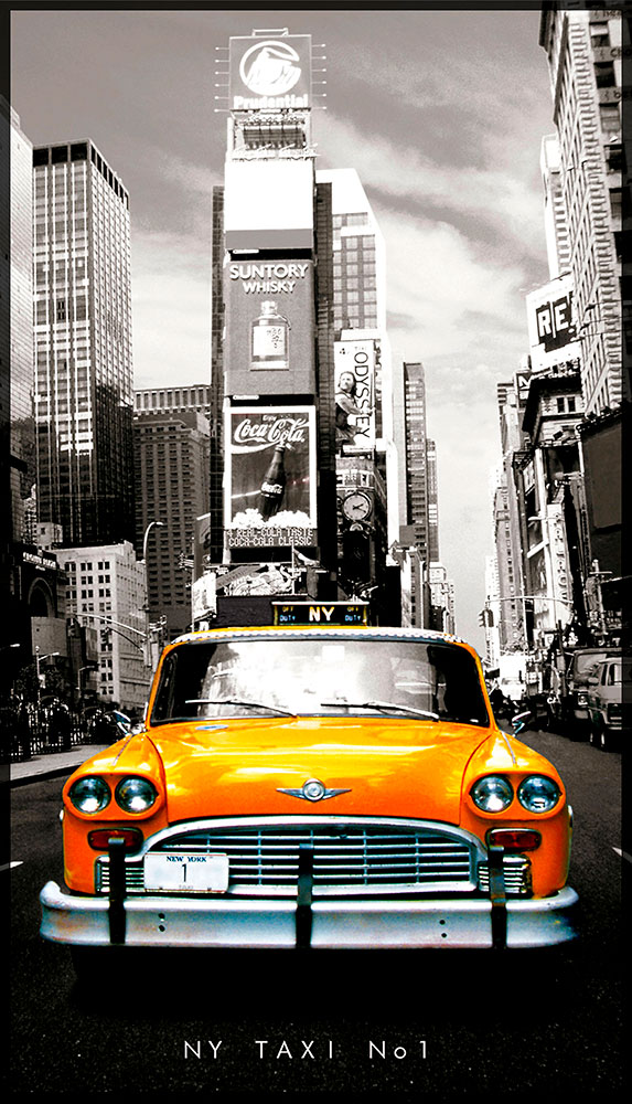 Wall Murals: New York taxi