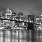 Wall Murals: Brooklyn Bridge in black and white 2