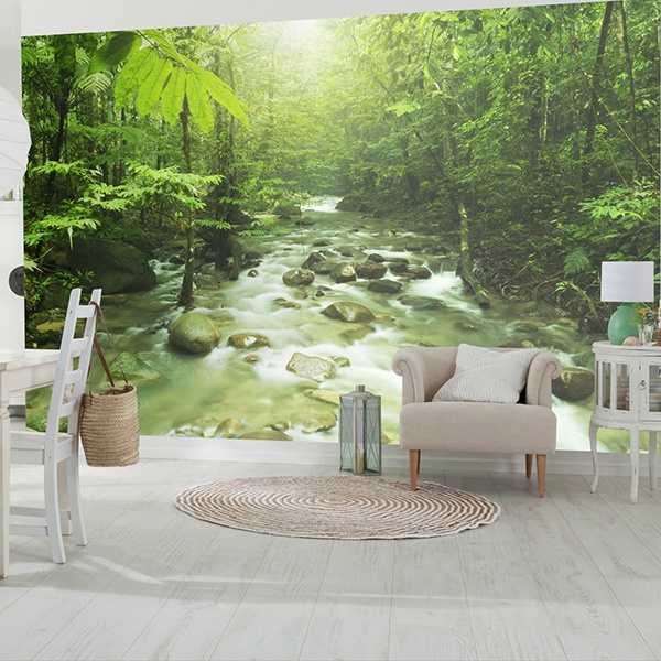 Wall Murals: River of the jungle 0