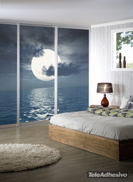 Wall Murals: Moon over the sea