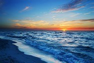 Wall Murals: Sunset on the shore 3