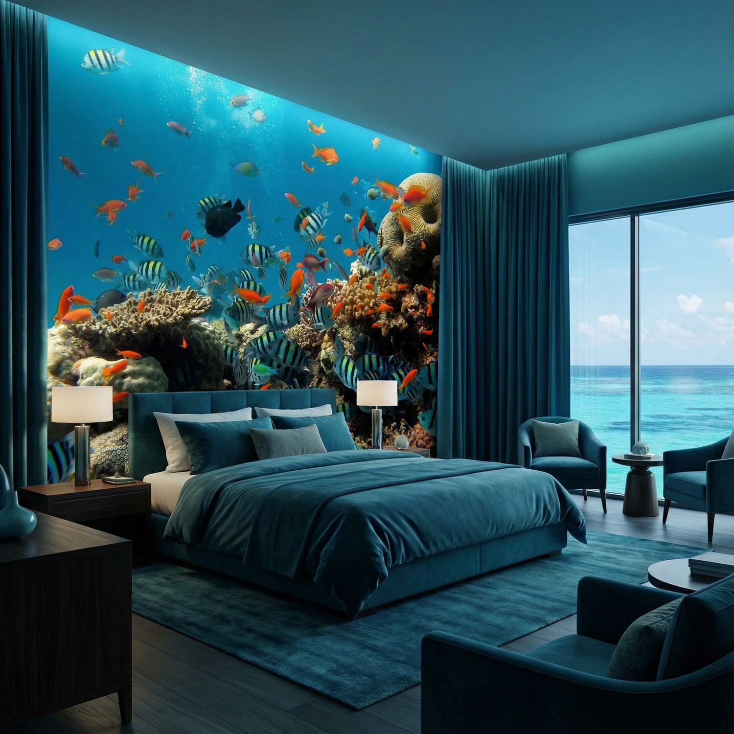 Wall Murals: Reef fish