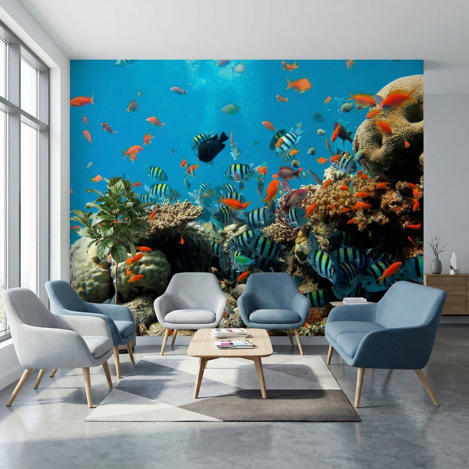 Wall Murals: Reef fish