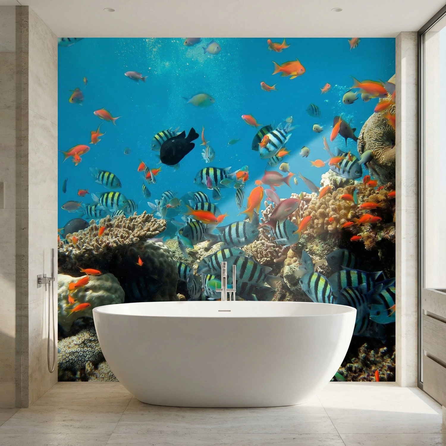 Wall Murals: Reef fish