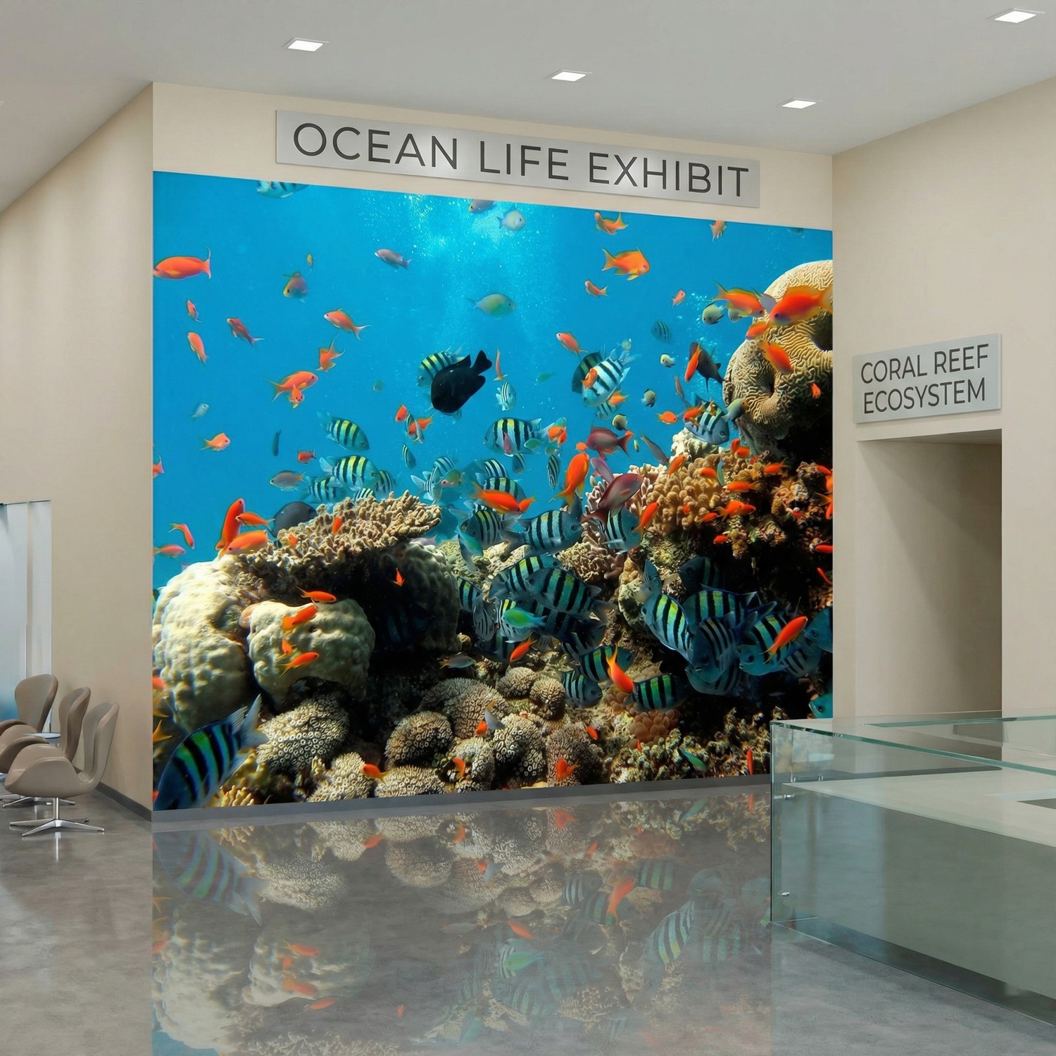 Wall Murals: Reef fish