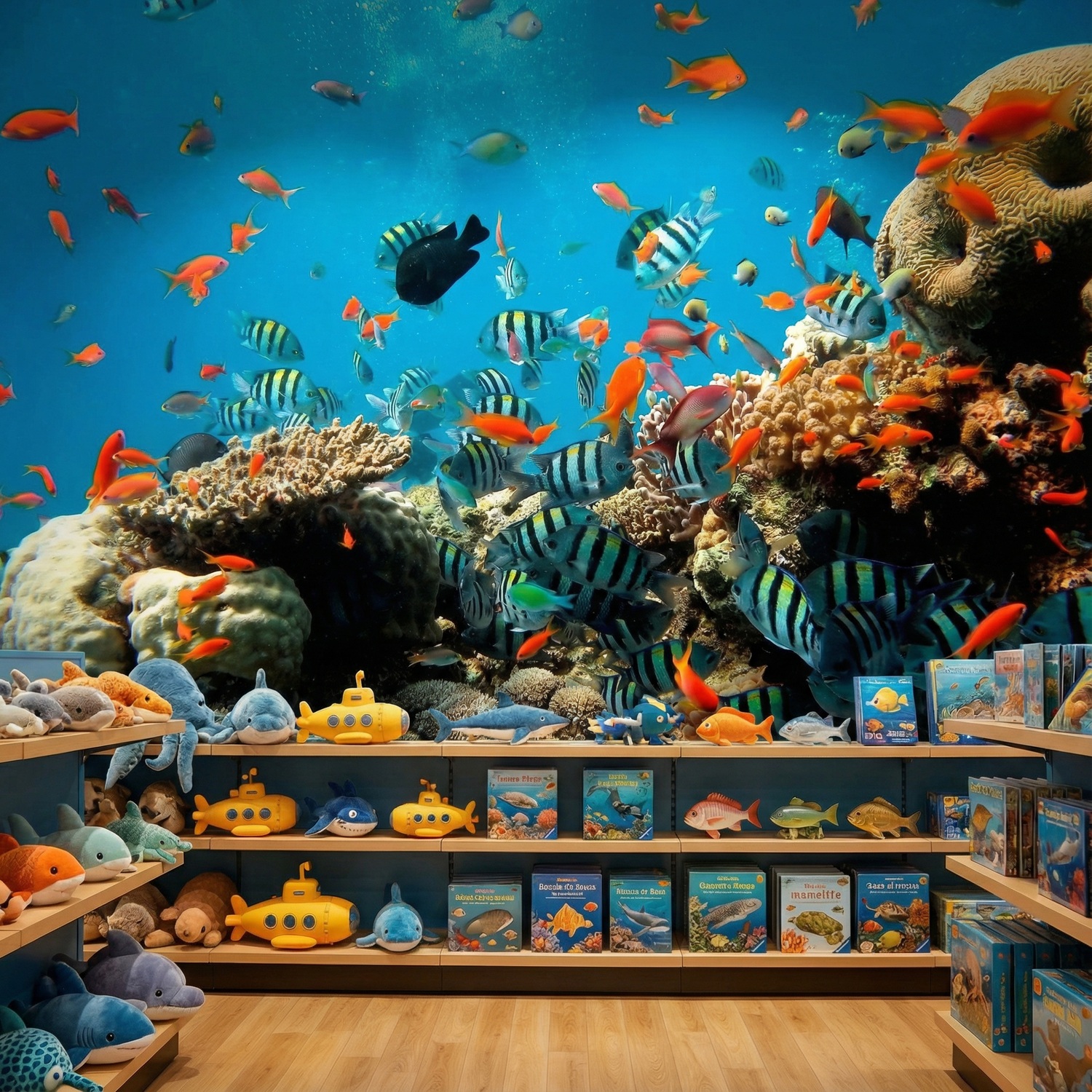 Wall Murals: Reef fish