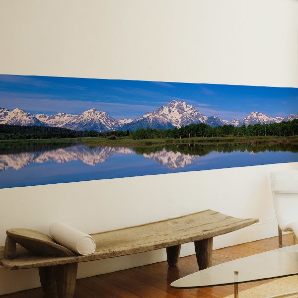 Wall Murals: The lake of the mountains