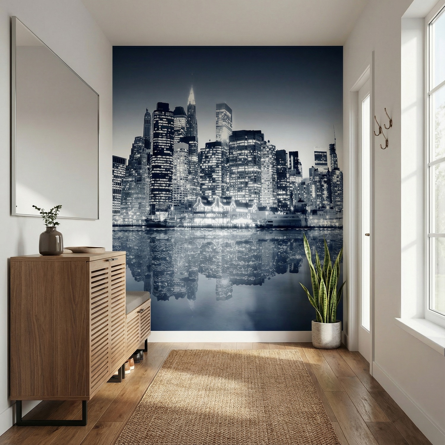 Wall Murals: Blue Night Manhattan
