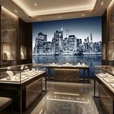 Wall Murals: Blue Night Manhattan 17