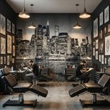 Wall Murals: Blue Night Manhattan 21