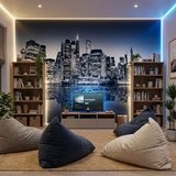 Wall Murals: Blue Night Manhattan 22