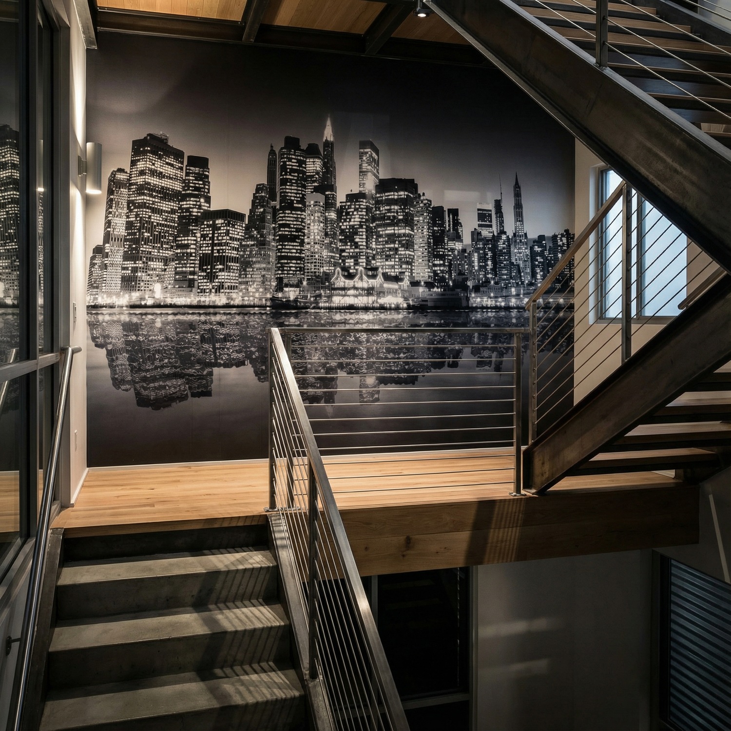 Wall Murals: Blue Night Manhattan