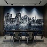 Wall Murals: Blue Night Manhattan 8