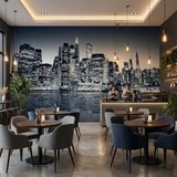 Wall Murals: Blue Night Manhattan 10