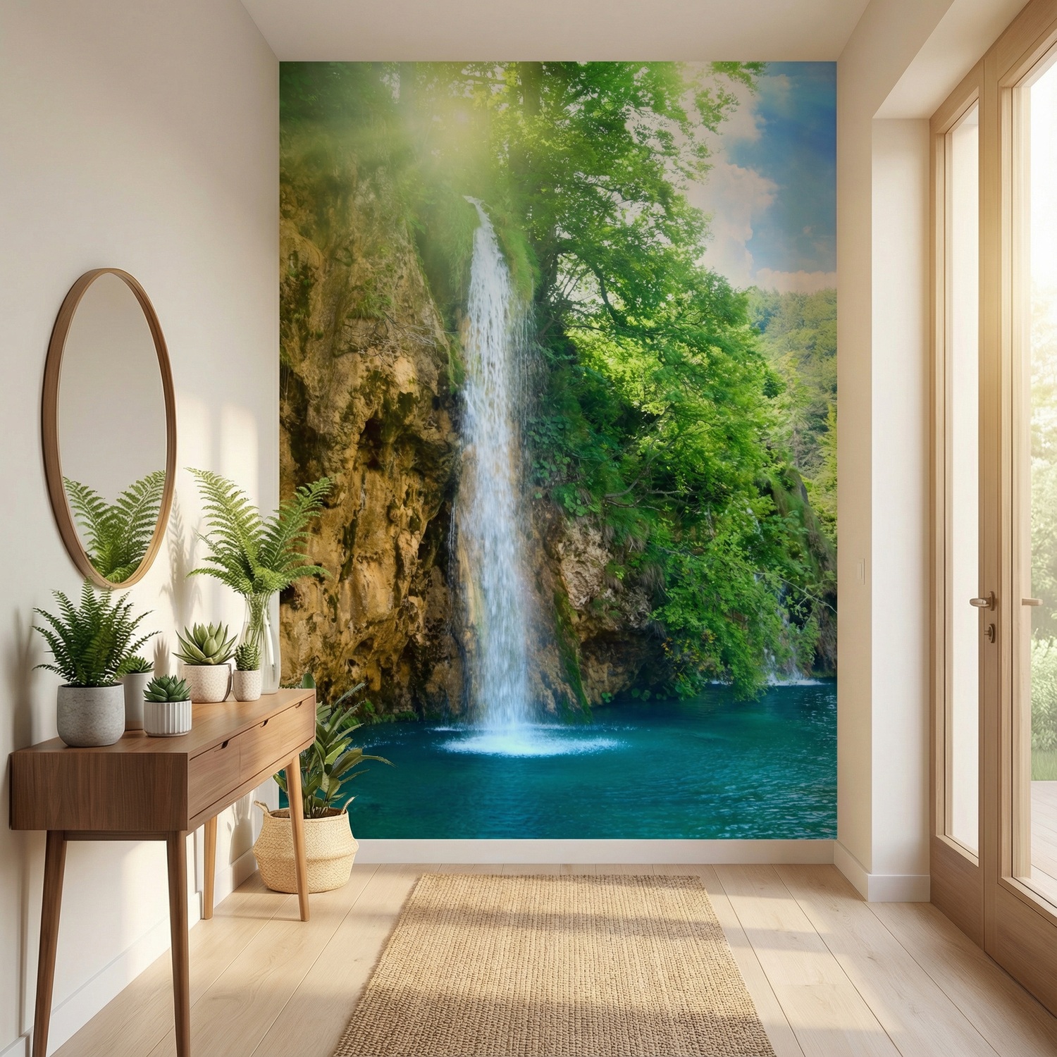 Wall Murals: Waterfall landscape
