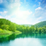 Wall Murals: Lake in the mountains 2