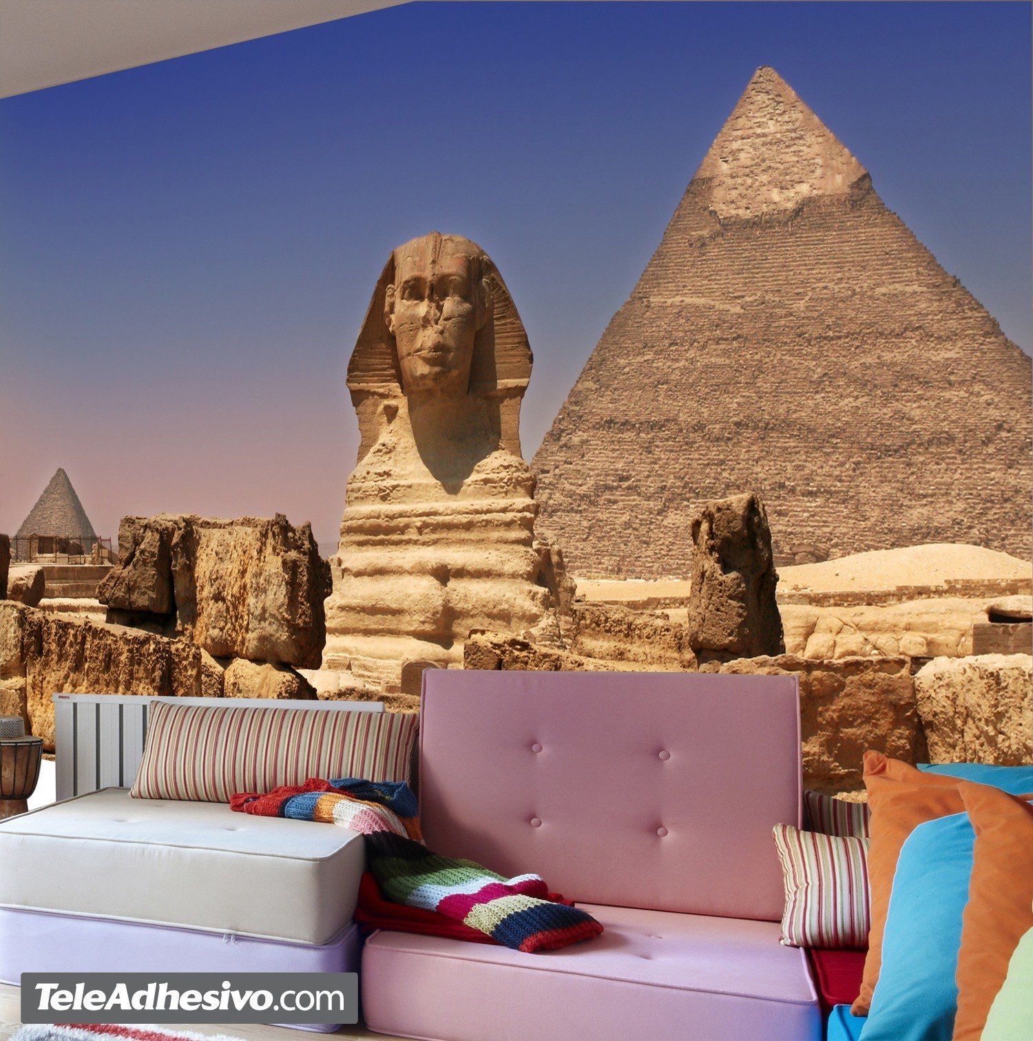 Wall Murals: Sphinx and Pyramids of Giza