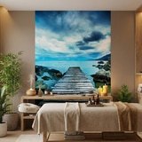 Wall Murals: Footbridge between the rocks 15