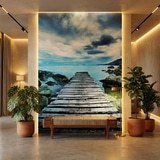 Wall Murals: Footbridge between the rocks 17