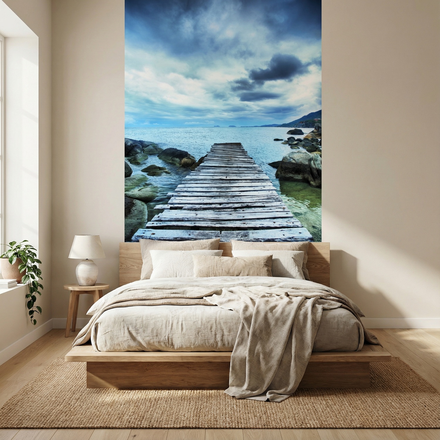 Wall Murals: Footbridge between the rocks