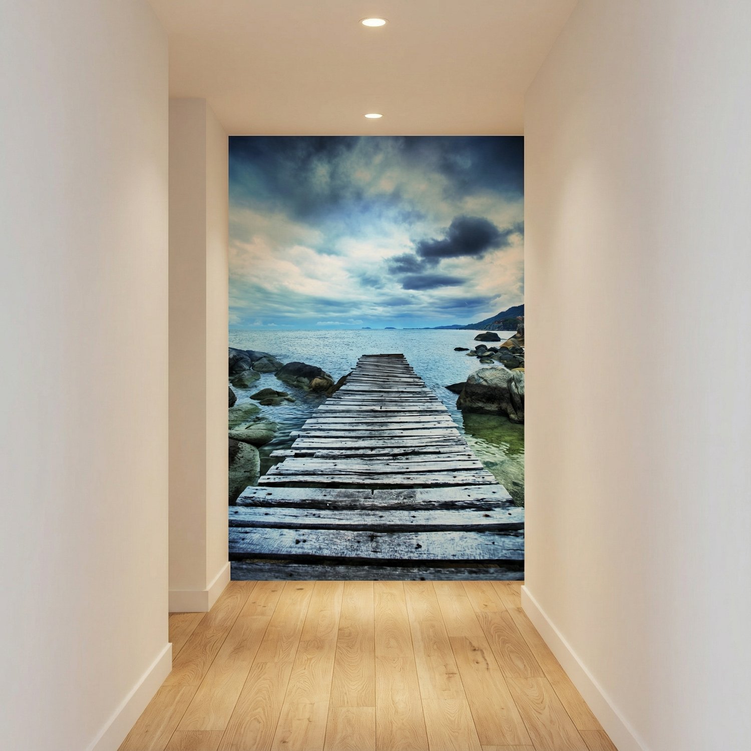 Wall Murals: Footbridge between the rocks