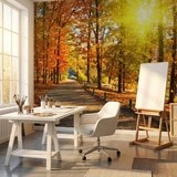 Wall Murals: I walk through the autumnal park 14