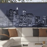 Wall Murals: Panoramic of Manhattan at night 2