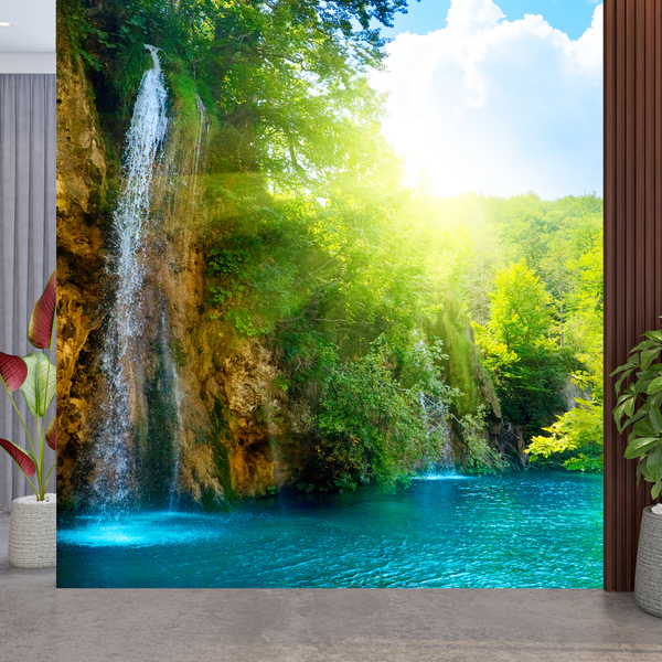 Wall Murals: Waterfall in the forest