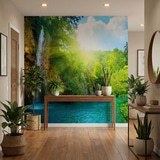 Wall Murals: Waterfall in the forest 7