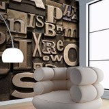 Wall Murals: Print letters 2
