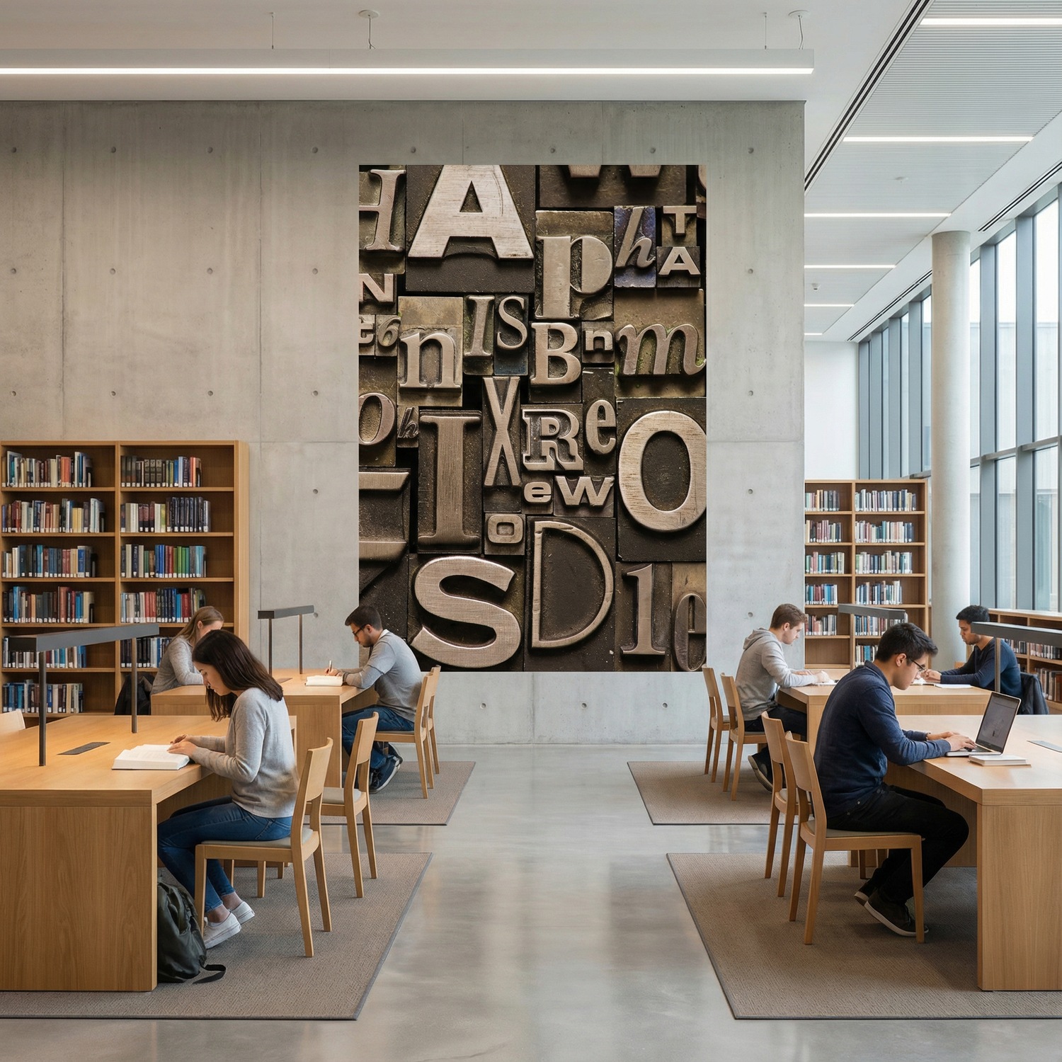 Wall Murals: Print letters