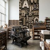 Wall Murals: Print letters 12