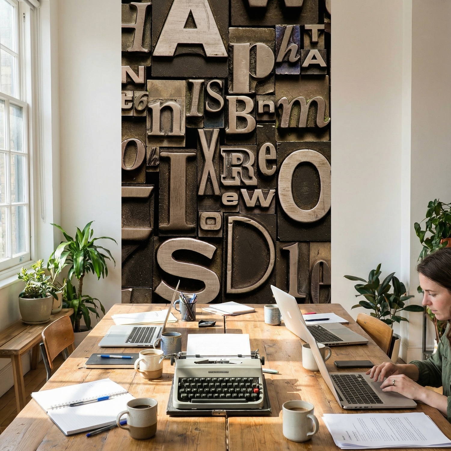 Wall Murals: Print letters